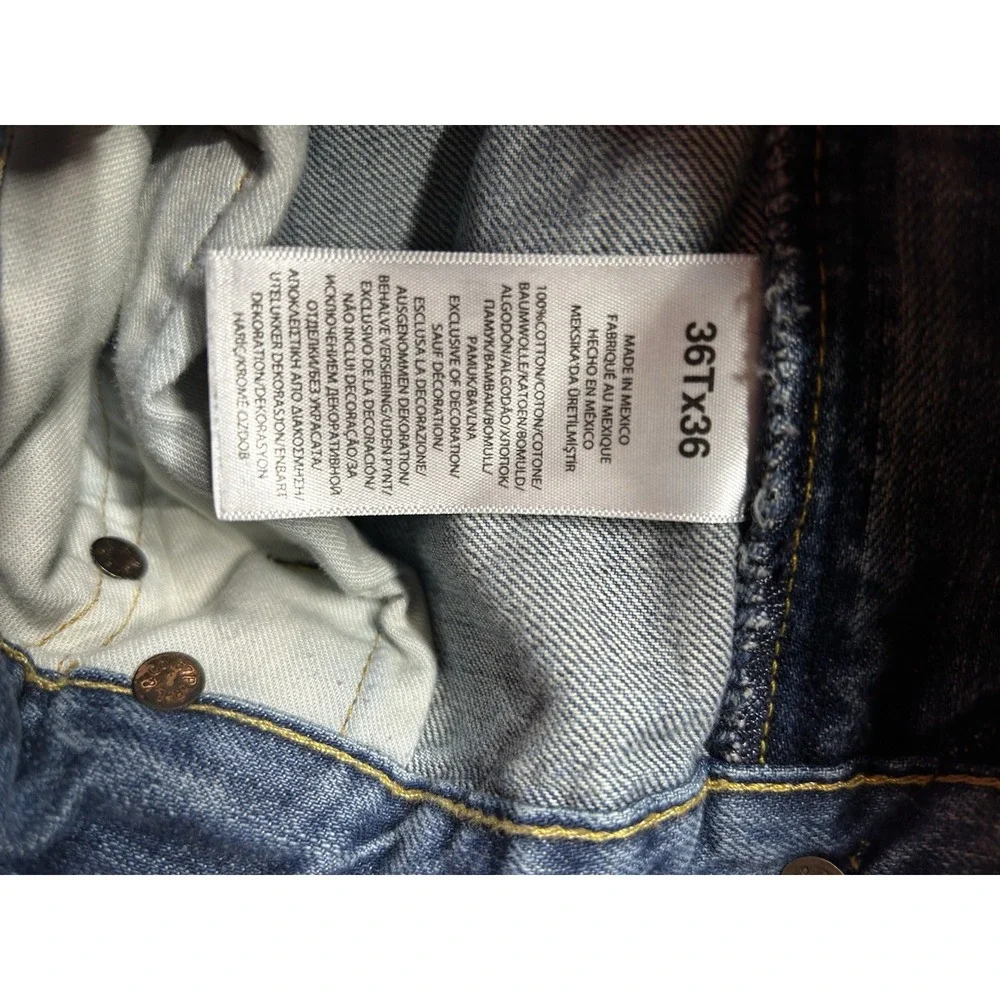 Polo Ralph Lauren Jeans Men's 36x36 Light Wash Straight Leg Denim Cotton - Picture 5 of 11